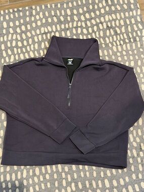 NWOT AVIA Women’s Half-Zip Pullover Sweatshirt size L Charcoal